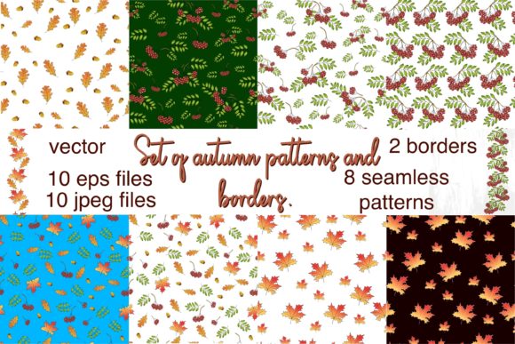 Download Autumn Seamless Patterns - Patterns Collection