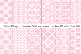 Download Seamless Pink Lace Patterns - Patterns Collection