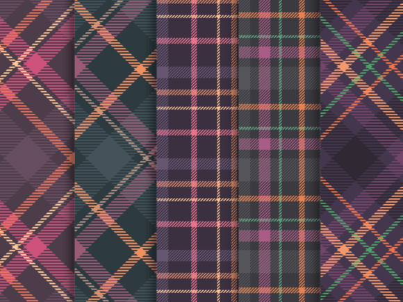 Download Tartan Halloween Seamless Patterns - Patterns Collection
