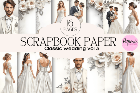 Download Classic Wedding Scrapbook Paper - Scrapbook paper Collection