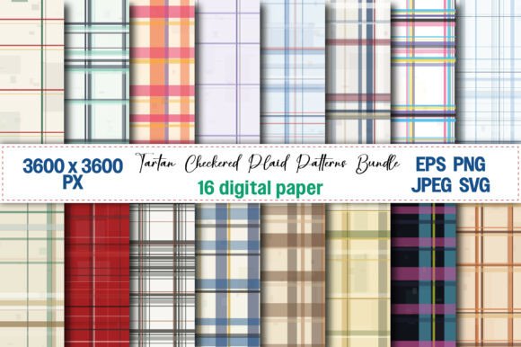 Download Tartan Checkered Plaid Patterns Bundle - Patterns Collection