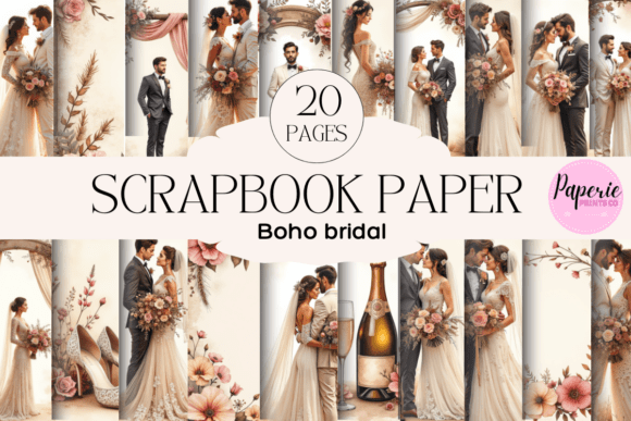 Download Boho Wedding Scrapbook Paper - Scrapbook paper Collection