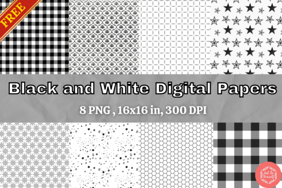 Download FREE Black and White Patterns Pack - Patterns Collection