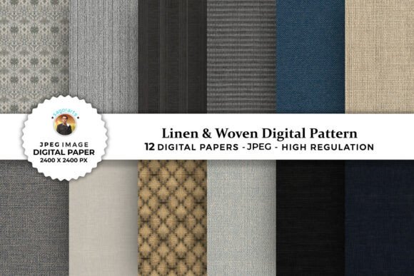 Download Linen &amp; Woven Texture Digital Patterns - Patterns Collection