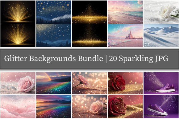 Download Glitter Backgrounds Bundle - Backgrounds Collection