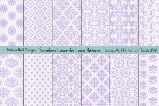 Download Seamless Lavender Lace Patterns - Patterns Collection