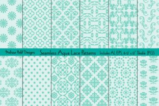 Download Seamless Aqua Lace Patterns - Patterns Collection
