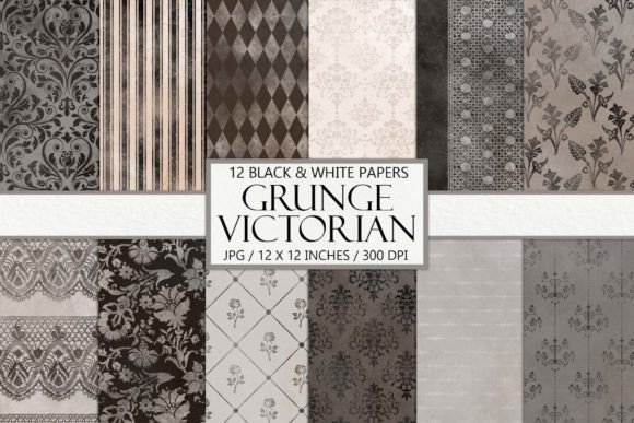 Download Grunge Victorian Digital Scrapbook Paper - Scrapbook paper Collection