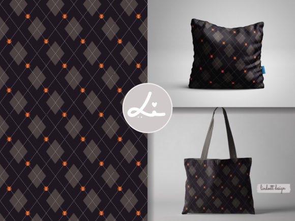 Download Halloween Argyle Plaid with Spider - Premium Bundle