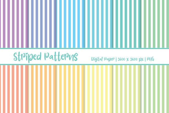 Download Striped Patterns Digital Paper - Patterns Collection