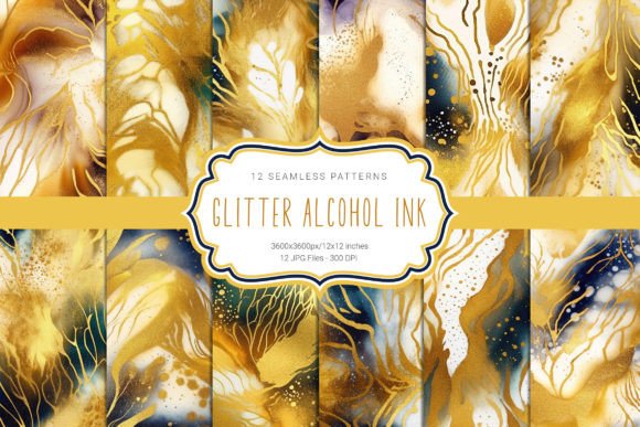 Download Abstract Gold Glitter Seamless Patterns - Patterns Collection