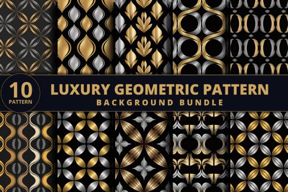 Download Luxury Geometric Seamless Patterns - Patterns Collection