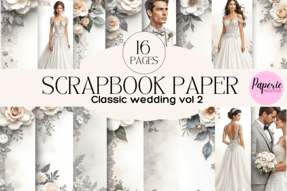 Download Classic Wedding Scrapbook Paper - Scrapbook paper Collection