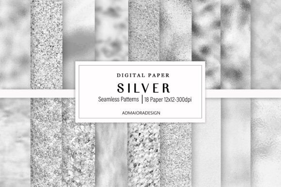Download Luxury Silver Digital Paper - Silver digital paper Collection