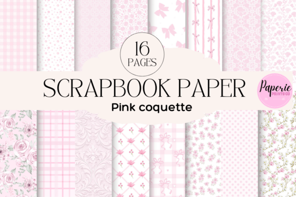 Download Pink Coquette Scrapbook Patterns - Patterns Collection