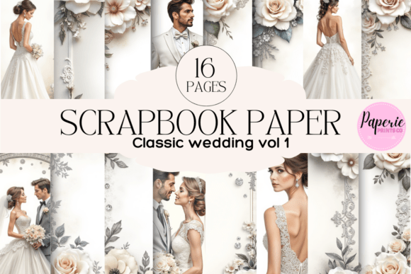 Download Classic Wedding Scrapbook Paper - Scrapbook paper Collection